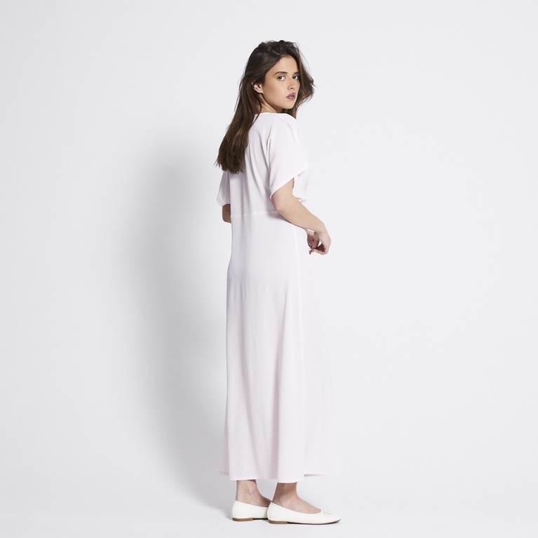 V-neck crepe dress "Selena"